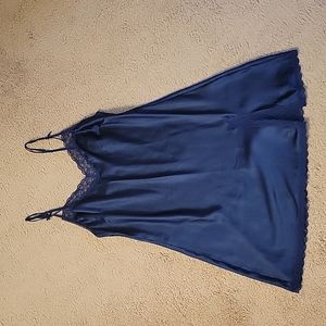 Victoria's Secret Satin Slip, Blue, Medium